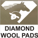 Diamond wool pad