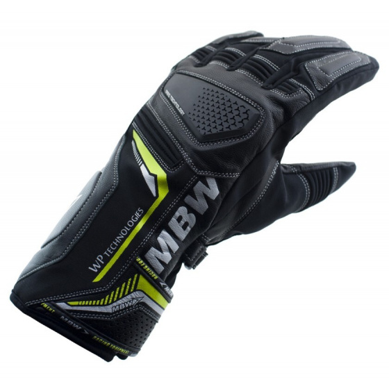 zimní kožené moto rukavice Fox