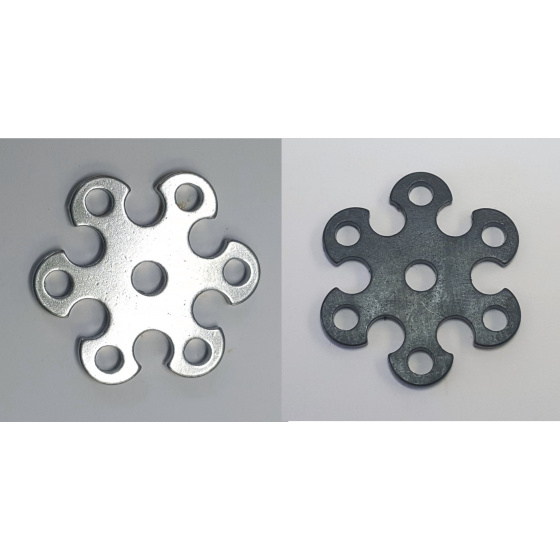 kolečka k westernovým ostruhám GVR-3