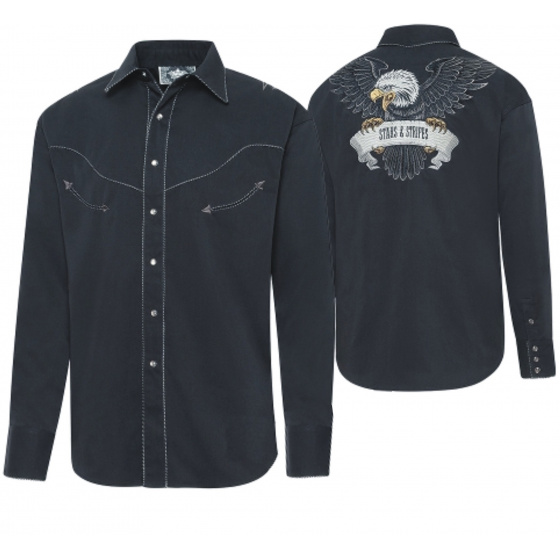 pánská westernová košile Black eagle