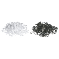 gumičky do hřívy ploché, silikon, 500ks