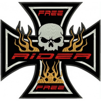 nášivka kříž free rider