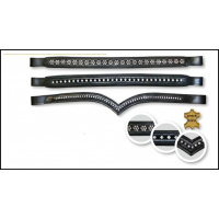 čelenka - kůže s kamínky