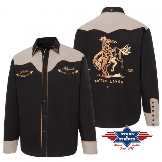 pánská westernová košile Yellowstone Cowboy