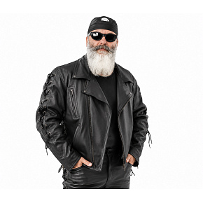 bunda F-E1 kožená na chopper