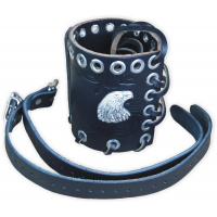 Držák nápoje BP kožený zdobení orlí hlava