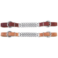 podbradní řemínek s dvojitým řetízkem