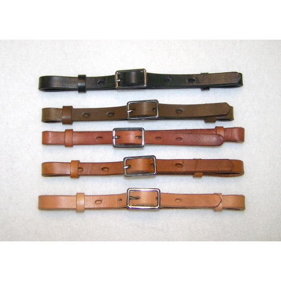 kožený podbradní řemínek