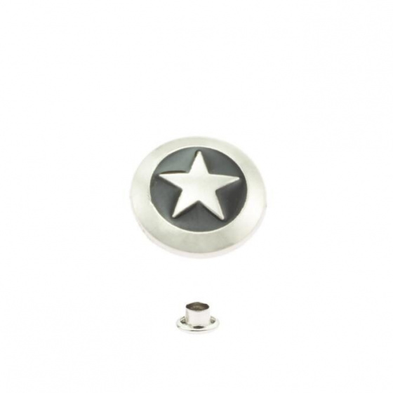 nýtovací ozdoba hvězda v kolečku