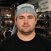 šátek na hlavu (čepička) bavlněný čtverečky