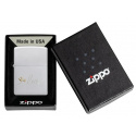 zapalovač Zippo Love matný chrom