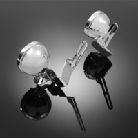 držák světel na plexištít DeLuxe