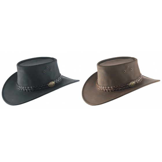 australský kožený klobouk Wallaroo