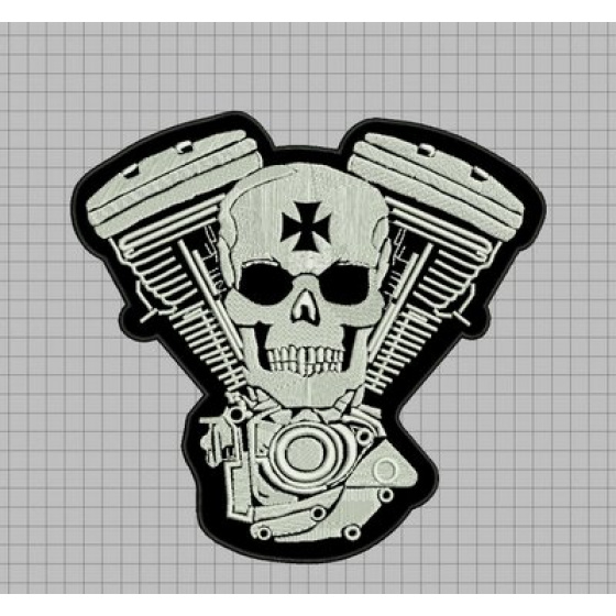 nášivka válce + lebka