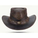 australský kožený klobouk Lyndon