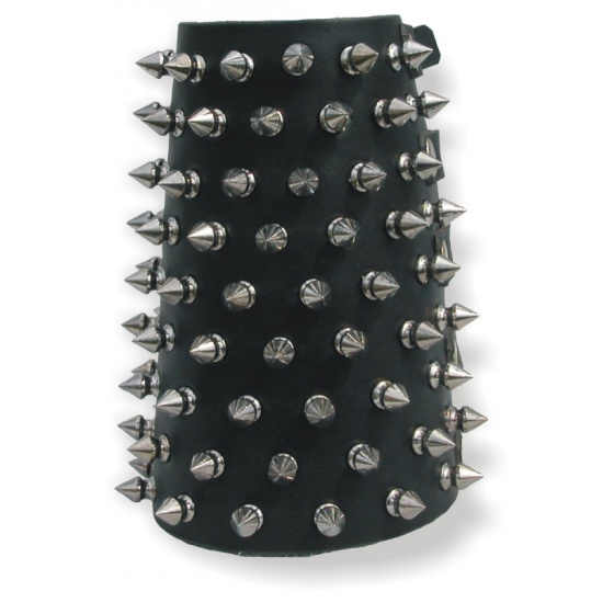 Náramek/nátepník kožený devítiřadý