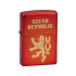 zapalovač Zippo Czech lion metalic red