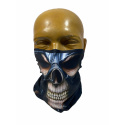 multifunkční šátek-tunel T001 Skull metal