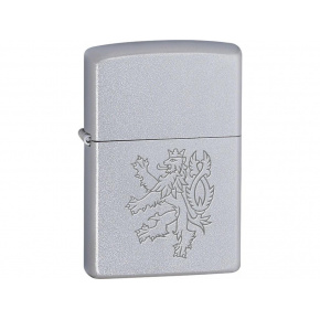 zapalovač Zippo Czech lion matný chrom