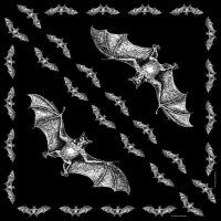 Šátek bavlna netopýr