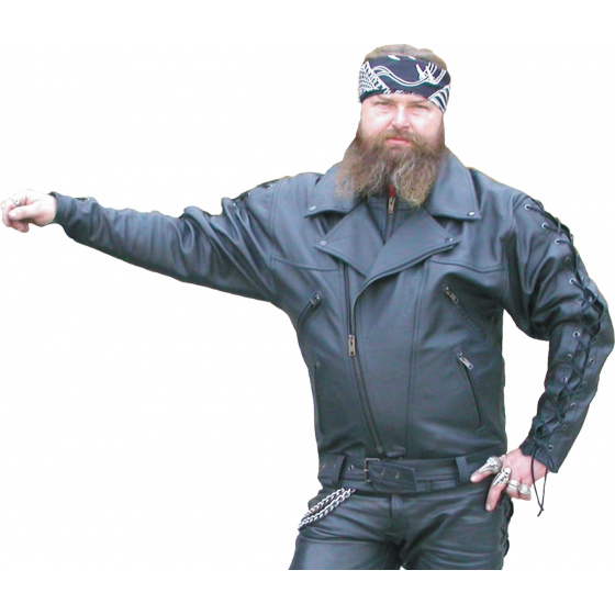 bunda F-C kožená na chopper