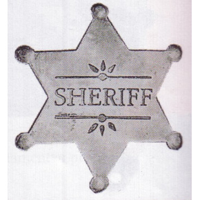 sheriffská hvězda SHERIFF starostříbrná