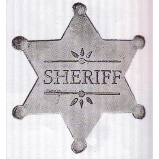 sheriffská hvězda SHERIFF starostříbrná