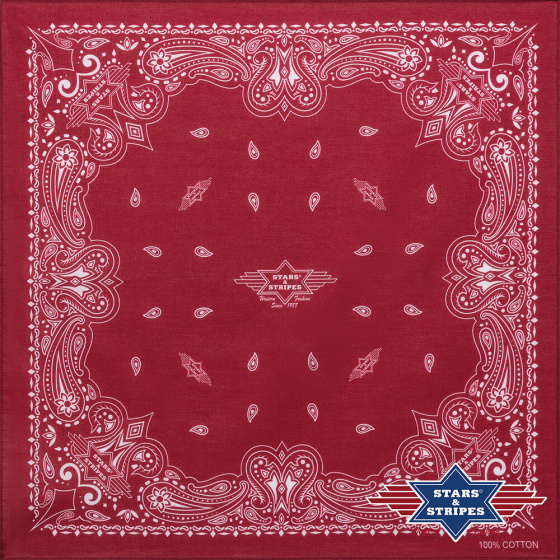 westernový vzorovaný šátek 56x56 cm