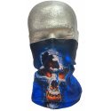multifunkční šátek-tunel T007 Blue skull