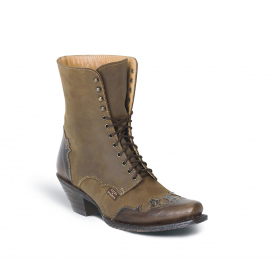 dámské šněrovací westernové boty WBL-31