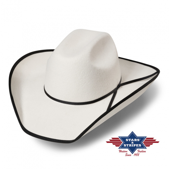 westernový klobouk Iowa silverbelly