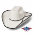 westernový klobouk Iowa silverbelly