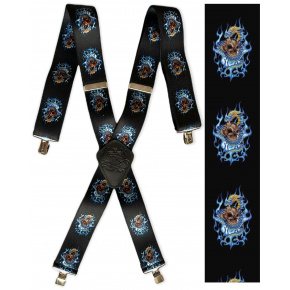 Kšandy 031 lebka plameny