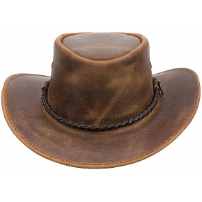 australský kožený klobouk Outback legend