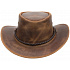 australský kožený klobouk Outback legend