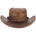 australský kožený klobouk Outback legend