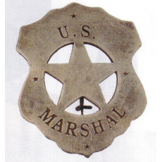 sheriffská hvězda US MARSHAL starostříbrná
