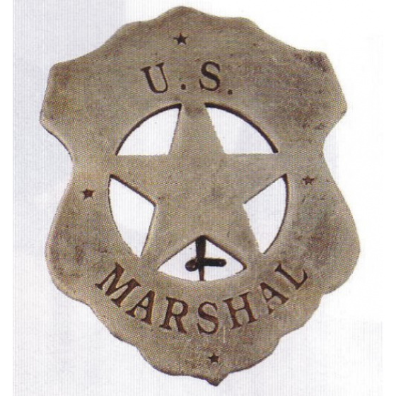 sheriffská hvězda US MARSHAL starostříbrná