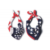 westernový šátek s motivem USA vlajky