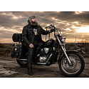 bunda F-C kožená na chopper