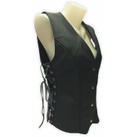 Dámská kožená vesta VD-4