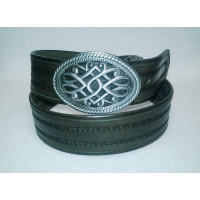 kožený opasek zdobený 3