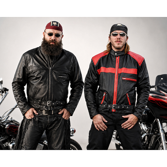 bunda F-B kožená na chopper