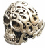 prsten lebka ornament