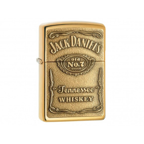 zapalovač Zippo Jack Daniels Label Brass Emblem