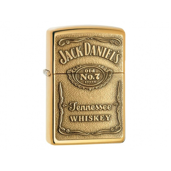 zapalovač Zippo Jack Daniels Label Brass Emblem