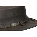 kožený klobouk Saddler