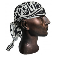 šátek na hlavu (čepička) bavlněný čáry