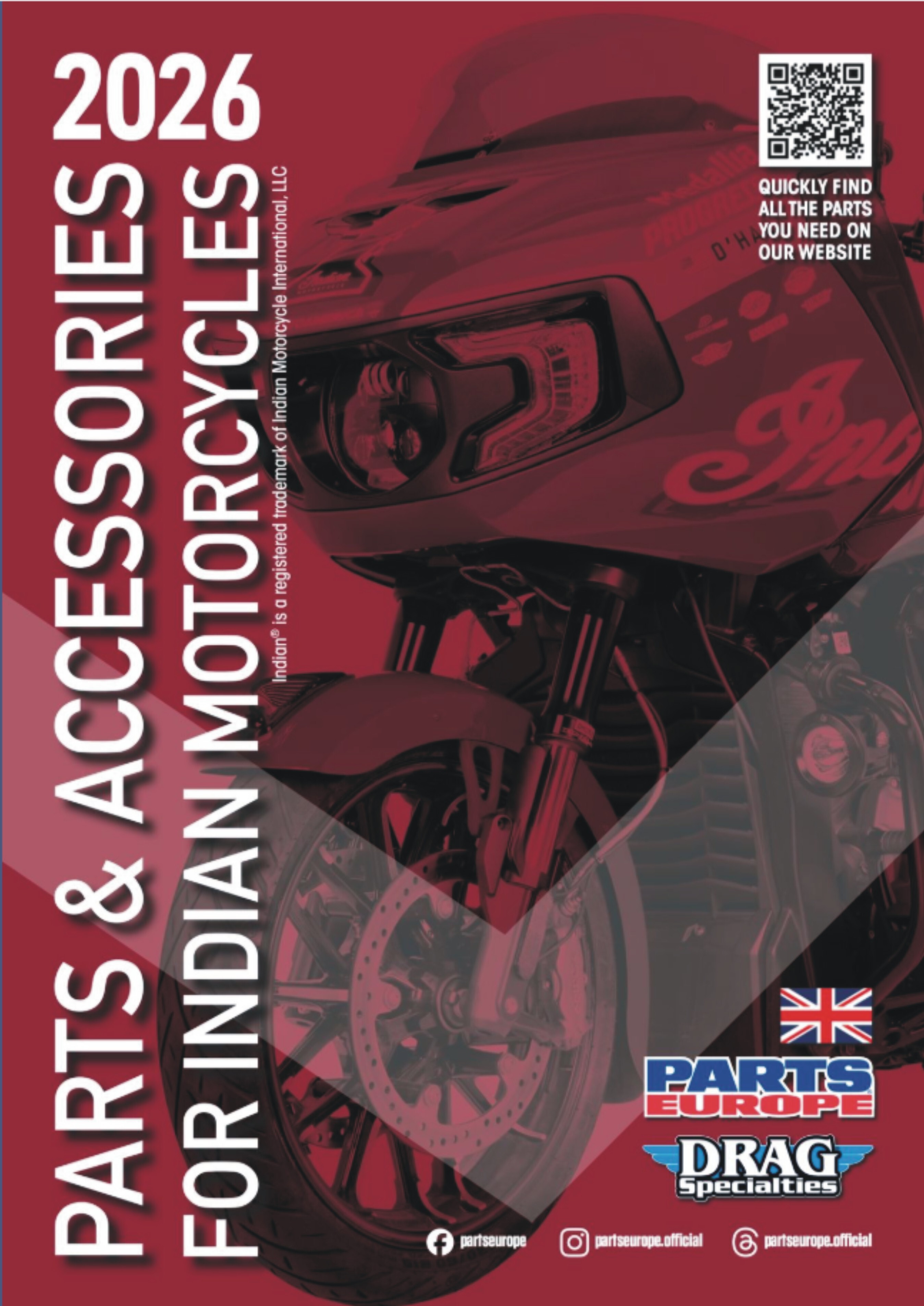 Indian Book 2026 - custom doplňky a díly pro motocykly INDIAN